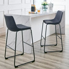 Middlebrook Prusiner 30-inch Faux Leather Bar Stool (Set of 2)