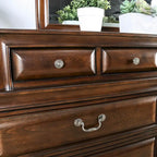 Oslo Traditional 2-piece 10-Drawer Dresser and Mirror Set by Furniture of America