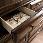 Oslo Traditional 2-piece 10-Drawer Dresser and Mirror Set by Furniture of America