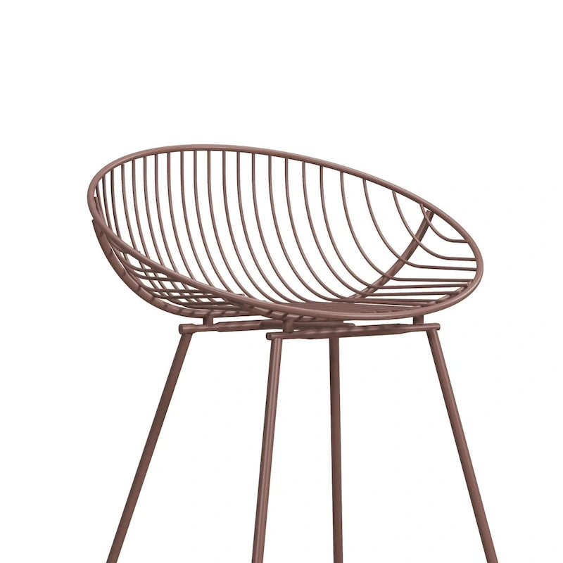 CosmoLiving by Cosmopolitan Ellis 24 Metal Counter Height Bar Stool