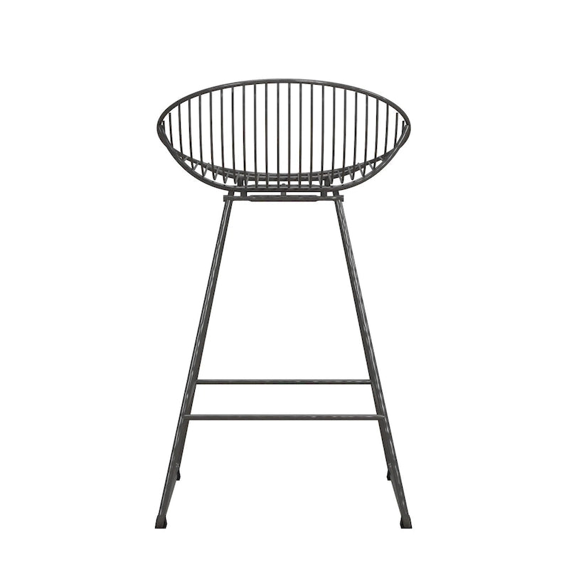CosmoLiving by Cosmopolitan Ellis 24 Metal Counter Height Bar Stool