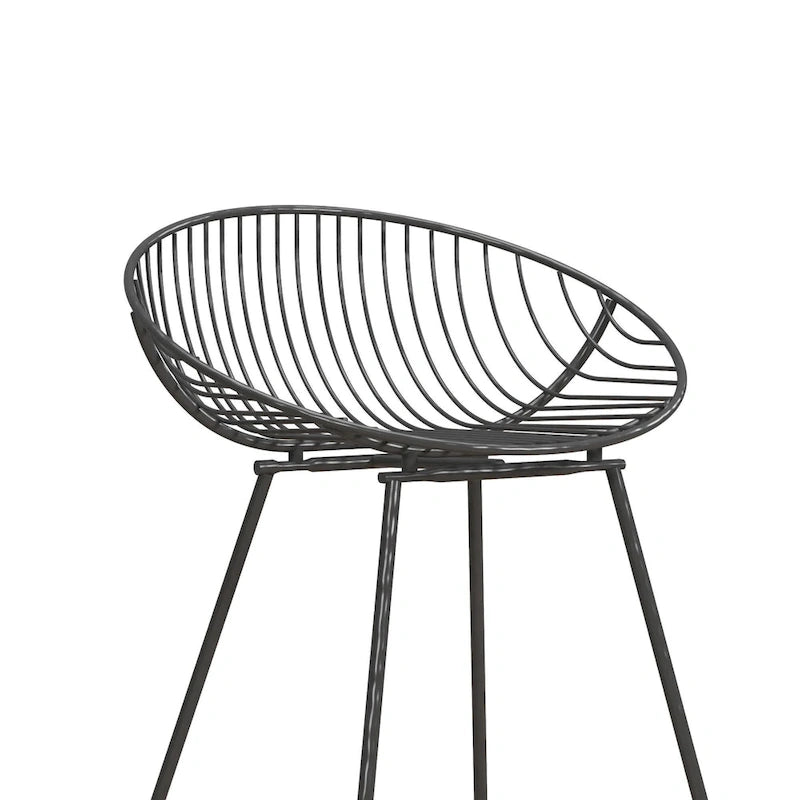 CosmoLiving by Cosmopolitan Ellis 24 Metal Counter Height Bar Stool