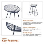 CosmoLiving by Cosmopolitan Ellis 24 Metal Counter Height Bar Stool