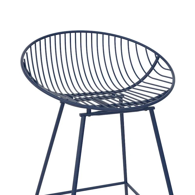 CosmoLiving by Cosmopolitan Ellis 24 Metal Counter Height Bar Stool