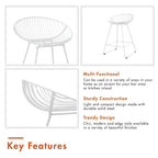 CosmoLiving by Cosmopolitan Ellis 24 Metal Counter Height Bar Stool