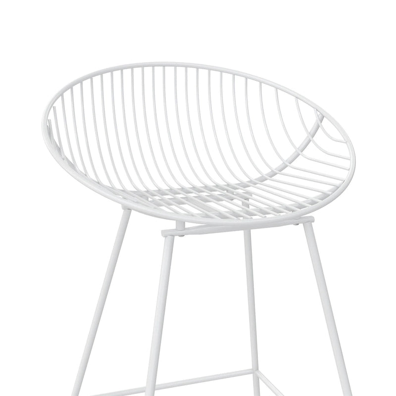 CosmoLiving by Cosmopolitan Ellis 24 Metal Counter Height Bar Stool