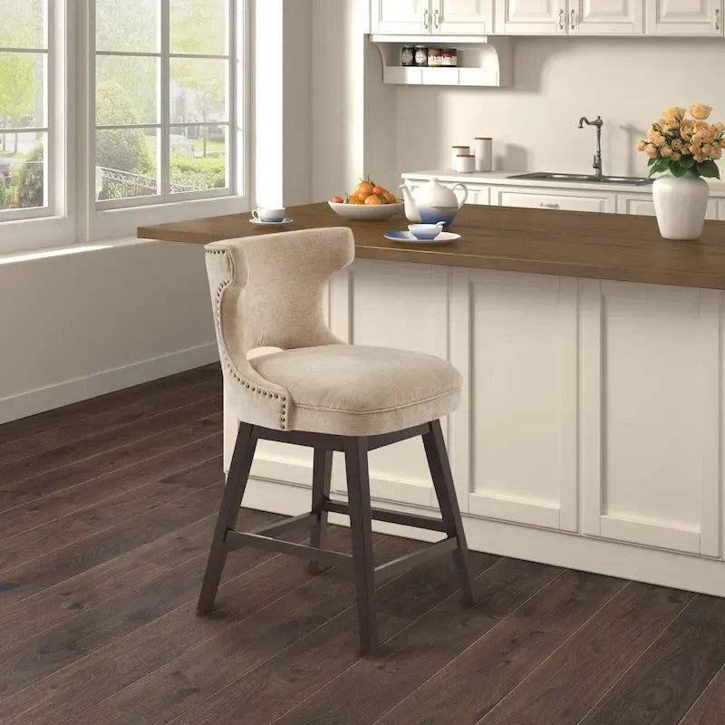 Madison Park Janet 360 degree Swivel Counter Stool