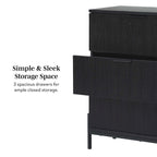 Middlebrook Designs Three Drawer Chest with Reeded Drawer Fronts