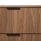 Middlebrook Designs Three Drawer Chest with Reeded Drawer Fronts