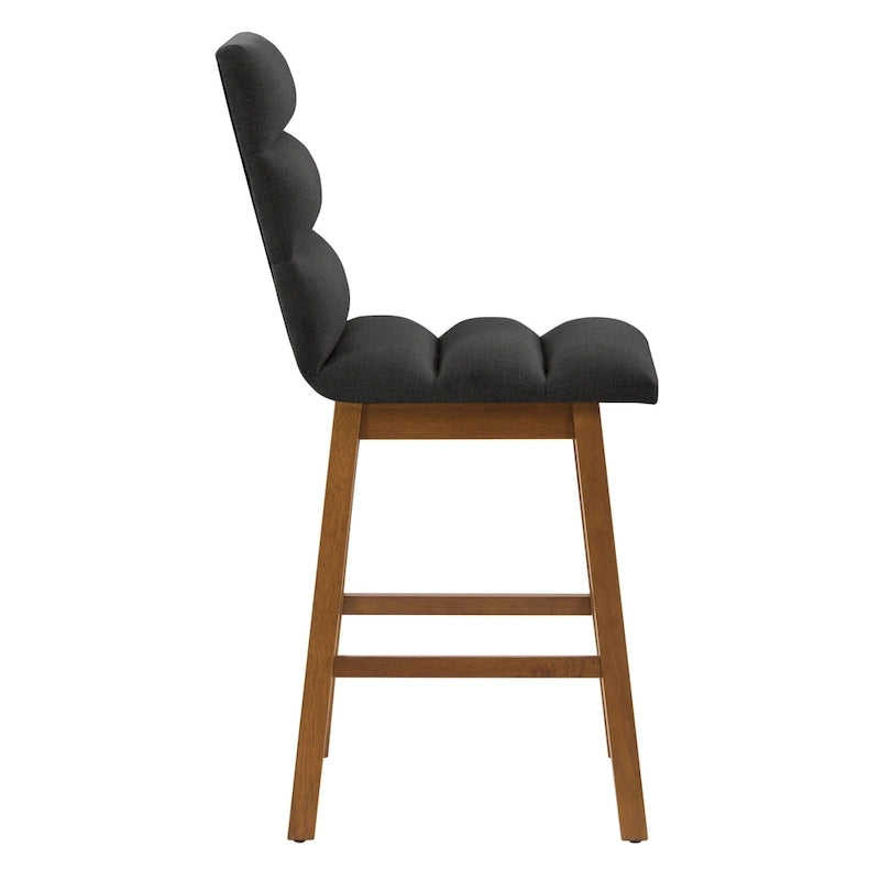 Lilibet Upholstered Counter Height Bar Stools, Set of 2