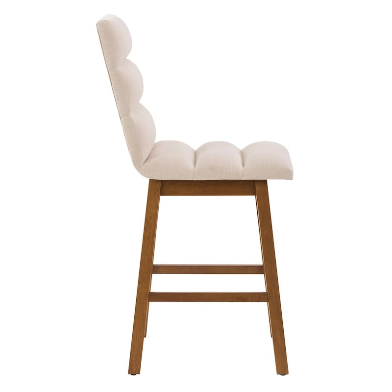 Lilibet Upholstered Counter Height Bar Stools, Set of 2