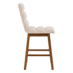Lilibet Upholstered Counter Height Bar Stools, Set of 2