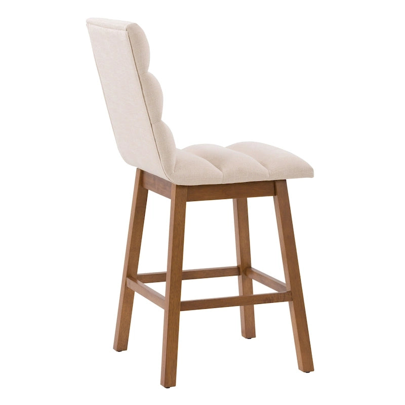 Lilibet Upholstered Counter Height Bar Stools, Set of 2