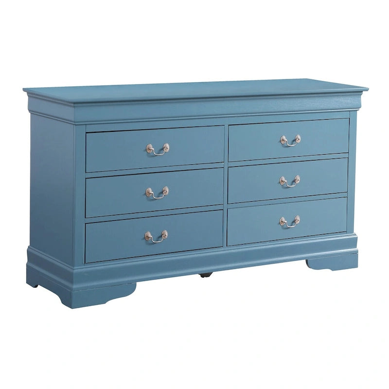 Louis Phillipe 6-Drawer Double Dresser