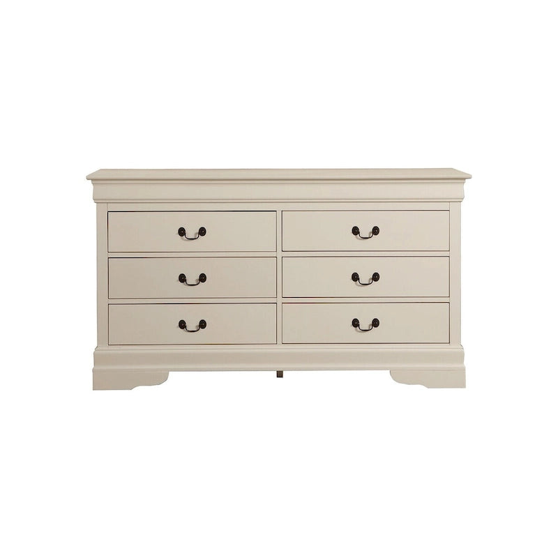 Louis Phillipe 6-Drawer Double Dresser