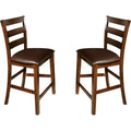 Kona Raisin Ladderback Barstool (Set of 2)