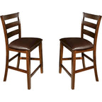 Kona Raisin Ladderback Barstool (Set of 2)