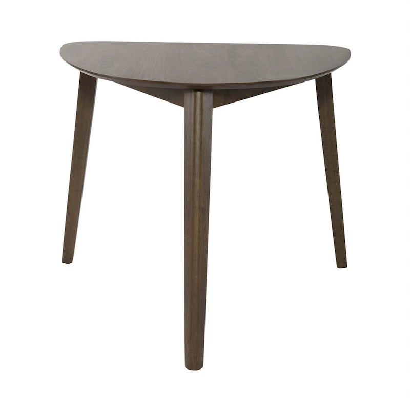 Space Savers Satin Walnut Triangle Table