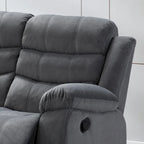 Jim Grey Upholstered Reclining Living Room Sofa