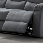 Jim Grey Upholstered Reclining Living Room Sofa