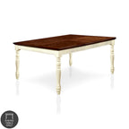 Furniture of America Bethannie 2-tone 78-inch Expandable Dining Table