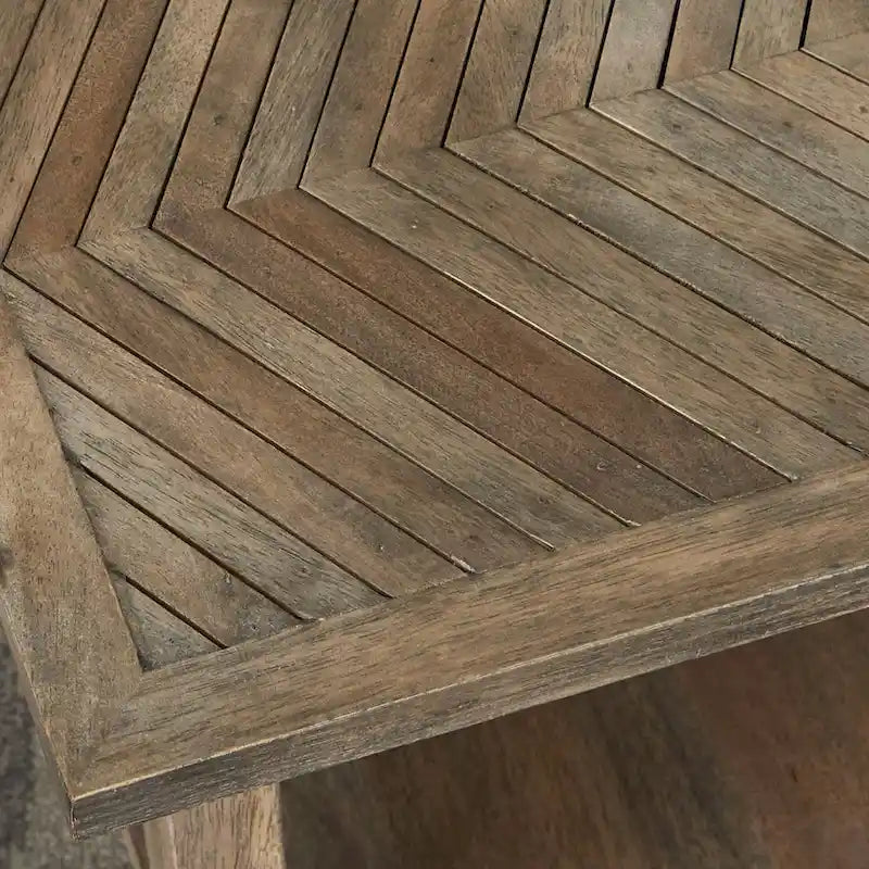 Steve Silver Minett Solid Mango Chairside Side Table