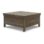 Signature Design by Ashley Moriville Brown Lift Top Cocktail Table - 36W x 36D x 18H