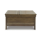 Signature Design by Ashley Moriville Brown Lift Top Cocktail Table - 36W x 36D x 18H