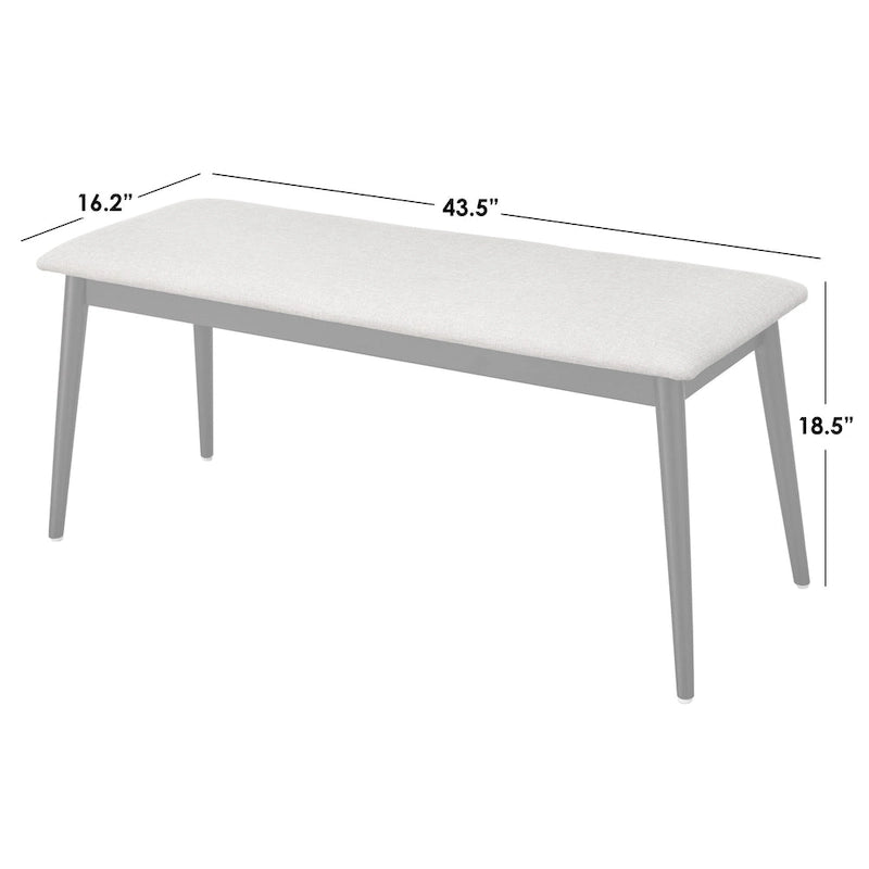 Lifestorey Whitney 6-piece Cane Dining Set with Bench