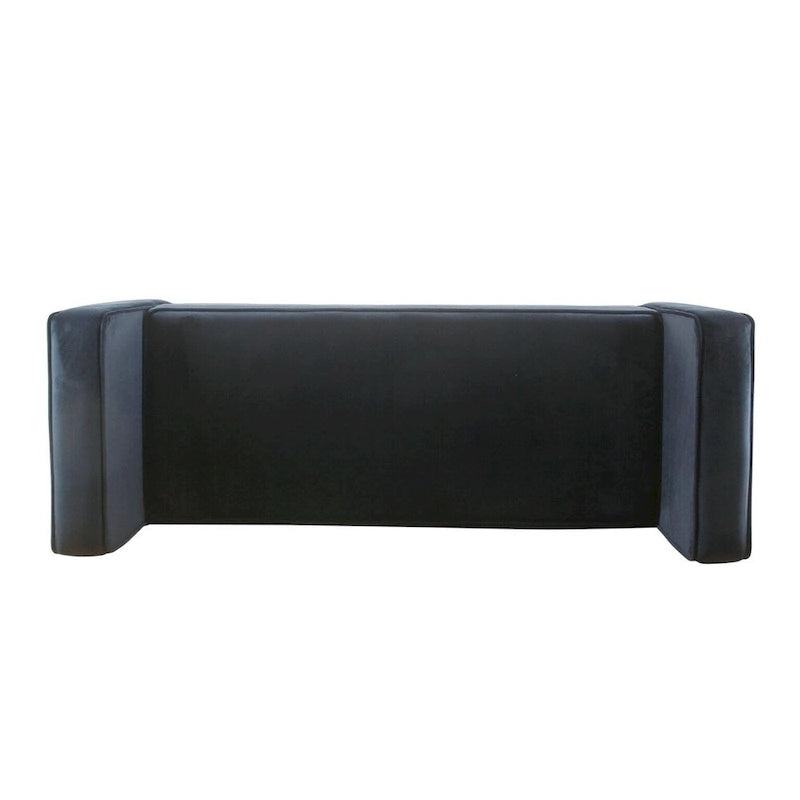 Carson Carrington Hamn Velvet Storage Bench - Dark Navy