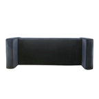 Carson Carrington Hamn Velvet Storage Bench - Dark Navy