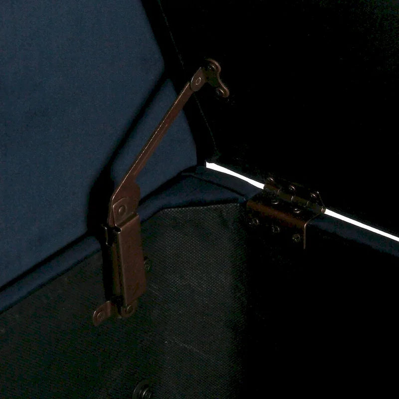 Carson Carrington Hamn Velvet Storage Bench - Dark Navy