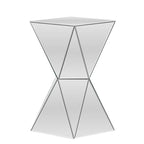 Rebecca Contemporary Multi-Faceted Mirrored Side Table