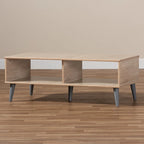 Mid-Century Modern Brown Coffee Table by Baxton Studio