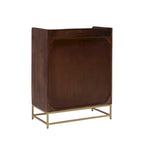 Spence Wooden Bar Cabinet with Marble Top
