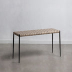Soho Mid-Century Modern Leather Weave Coffee/Bench 28-inches/ 47-inches