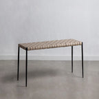 Soho Mid-Century Modern Leather Weave Coffee/Bench 28-inches/ 47-inches