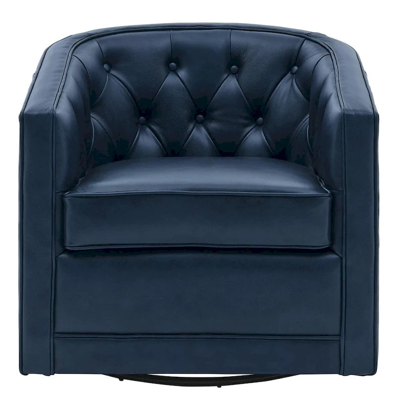 Walsh Top Grain Leather Swivel Chair
