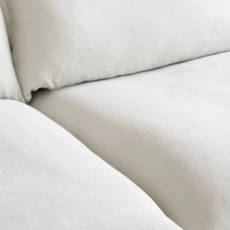 6 Piece U-shaped Velvet Upholstery Modular Sectional Sofa with 2 Ottoman