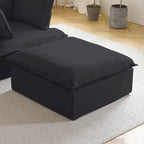 6 Piece U-shaped Velvet Upholstery Modular Sectional Sofa with 2 Ottoman