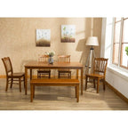Shaker Style Solid Wood Dining Bench