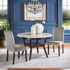 Balmforth Nailhead Velvet Upholstered Dining Chairs (Set of 2) by iNSPIRE Q Classic