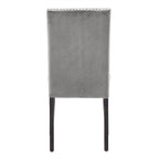 Balmforth Nailhead Velvet Upholstered Dining Chairs (Set of 2) by iNSPIRE Q Classic