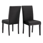 Balmforth Nailhead Velvet Upholstered Dining Chairs (Set of 2) by iNSPIRE Q Classic