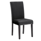 Balmforth Nailhead Velvet Upholstered Dining Chairs (Set of 2) by iNSPIRE Q Classic