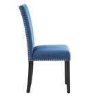 Balmforth Nailhead Velvet Upholstered Dining Chairs (Set of 2) by iNSPIRE Q Classic