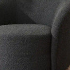 KINWELL 34 Wide Upholstered Swivel Accent Barrel Chair (Set of 2)