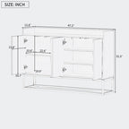 Sideboard Elegant Buffet Cabinet with Large Storage Space