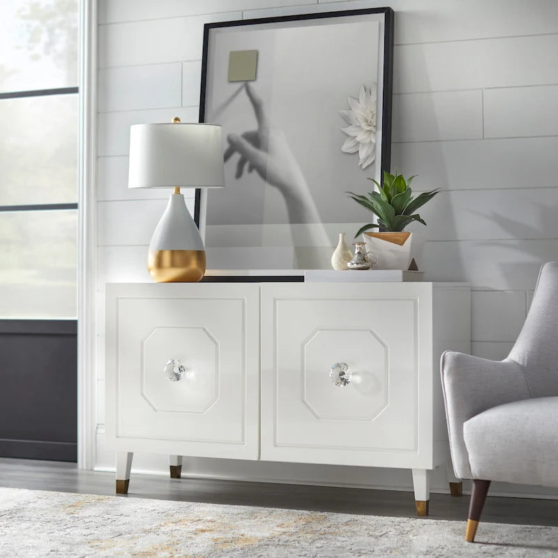 angelo:HOME Jaslene Glossy Glam Buffet/Media Cabinet