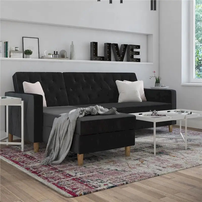 CosmoLiving by Cosmopolitan Liberty Sectional Futon with Storage